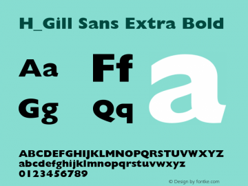 H_Gill Sans Extra