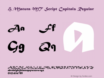 H_Matura MT Script Capitals