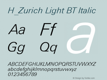 H_Zurich Light BT