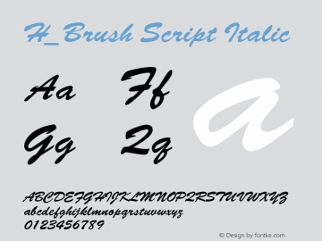 H_Brush Script