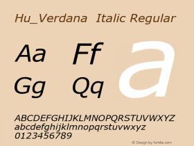 Hu_Verdana Italic