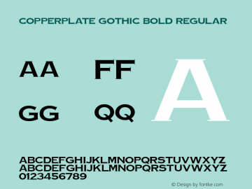 Copperplate Gothic Bold