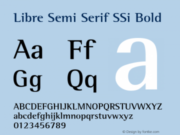 Libre Semi Serif SSi