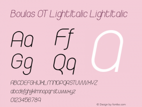 Boulas OT LightItalic