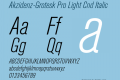 Akzidenz-Grotesk Pro Light Cnd