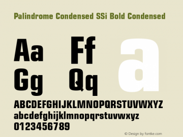 Palindrome Condensed SSi