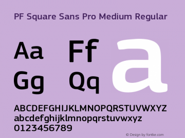 PF Square Sans Pro Medium