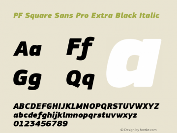 PF Square Sans Pro Extra Black