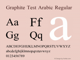 Graphite Test Arabic