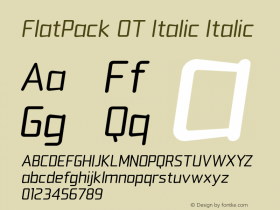 FlatPack OT Italic