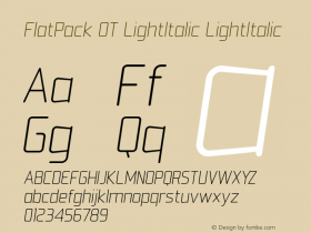 FlatPack OT LightItalic