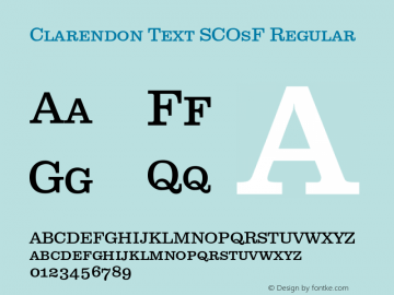 Clarendon Text SCOsF