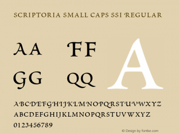 Scriptoria Small Caps SSi