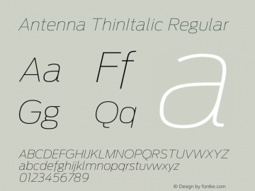 Antenna ThinItalic