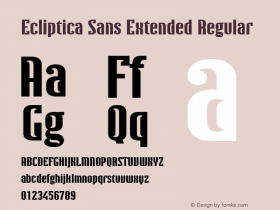 Ecliptica Sans Extended