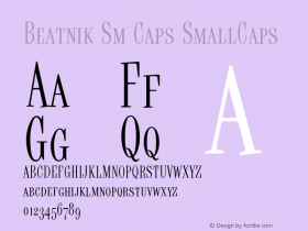 Beatnik Sm Caps