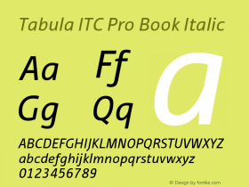 Tabula ITC Pro Book