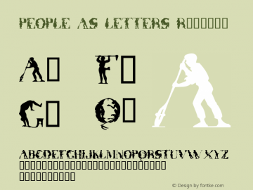 PEOPLE AS LETTERS