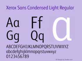 Xerox Sans Condensed Light