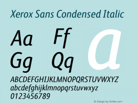 Xerox Sans Condensed