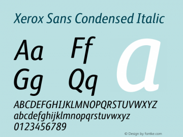 Xerox Sans Condensed