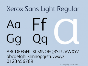 Xerox Sans Light