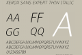 Xerox Sans Expert Thin