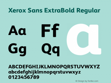 Xerox Sans ExtraBold