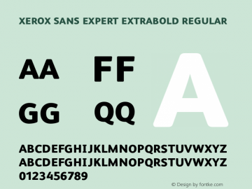 Xerox Sans Expert ExtraBold