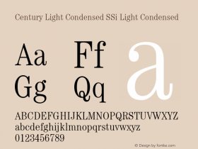 Century Light Condensed SSi