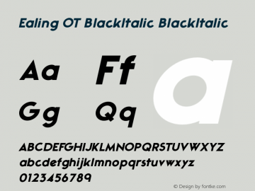 Ealing OT BlackItalic