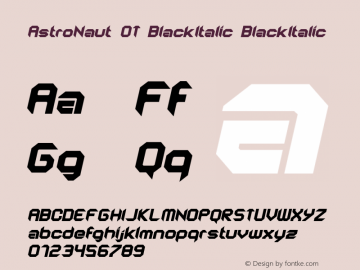 AstroNaut OT BlackItalic