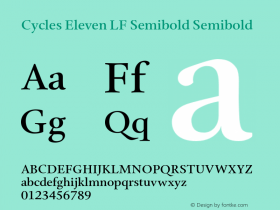 Cycles Eleven LF Semibold