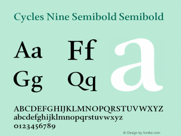 Cycles Nine Semibold