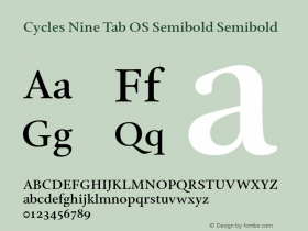 Cycles Nine Tab OS Semibold