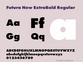 Futura New ExtraBold