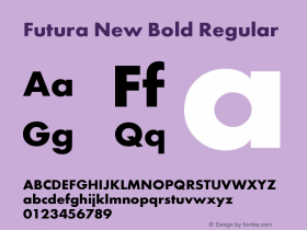 Futura New Bold