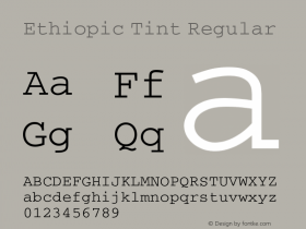 Ethiopic Tint