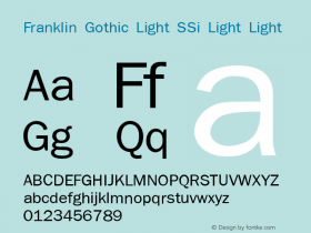 Franklin Gothic Light SSi