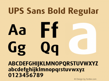 UPS Sans Bold