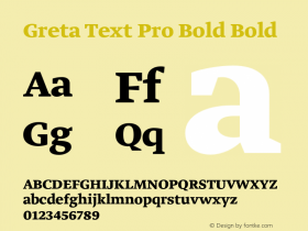 Greta Text Pro Bold