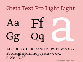 Greta Text Pro Light