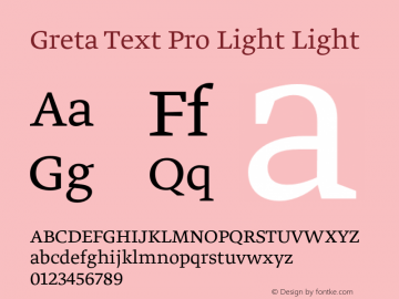 Greta Text Pro Light