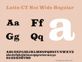 Latin CT Not Wide