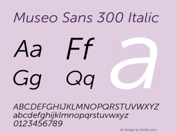 Museo Sans 300