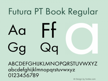 Futura PT Book