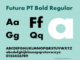 Futura PT Bold