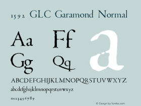 1592 GLC Garamond