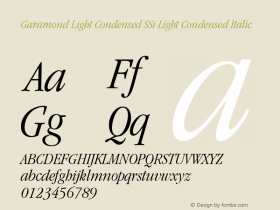 Garamond Light Condensed SSi