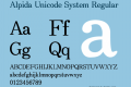 Alpida Unicode System